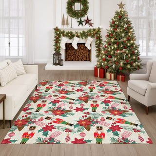 Dalyn Merry and Bright MY19 Ivory Machine Washable Area Rug Lifestyle Image Feature