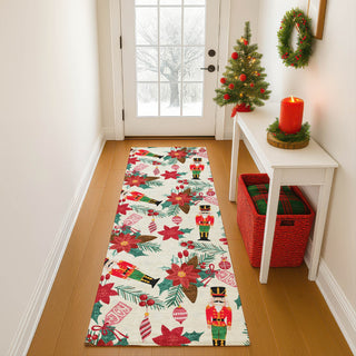 Dalyn Merry and Bright MY19 Ivory Machine Washable Area Rug Runner Lifestyle Image Feature