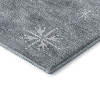 Dalyn Merry and Bright MY2 Gray Machine Washable Area Rug Corner Image