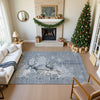 Dalyn Merry and Bright MY2 Gray Machine Washable Area Rug Lifestyle Image Feature