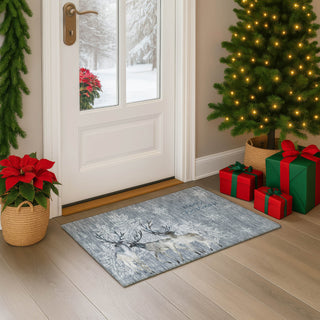Dalyn Merry and Bright MY2 Gray Machine Washable Area Rug Scatter Lifestyle Image Feature