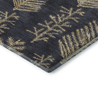 Dalyn Merry and Bright MY21 Black Machine Washable Area Rug Corner Image