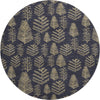 Dalyn Merry and Bright MY21 Black Machine Washable Area Rug Round Main Image