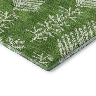 Dalyn Merry and Bright MY21 Green Machine Washable Area Rug Corner Image