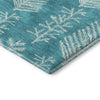 Dalyn Merry and Bright MY21 Teal Machine Washable Area Rug Corner Image