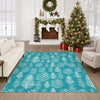 Dalyn Merry and Bright MY21 Teal Machine Washable Area Rug Lifestyle Image Feature