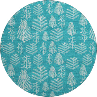 Dalyn Merry and Bright MY21 Teal Machine Washable Area Rug Round Main Image