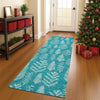 Dalyn Merry and Bright MY21 Teal Machine Washable Area Rug Runner Lifestyle Image Feature
