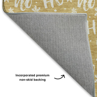 Dalyn Merry and Bright MY22 Gold Machine Washable Area Rug Backing Image