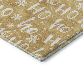 Dalyn Merry and Bright MY22 Gold Machine Washable Area Rug Corner Image