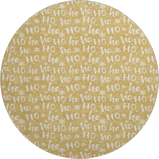 Dalyn Merry and Bright MY22 Gold Machine Washable Area Rug Round Main Image
