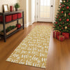 Dalyn Merry and Bright MY22 Gold Machine Washable Area Rug Runner Lifestyle Image Feature