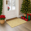 Dalyn Merry and Bright MY22 Gold Machine Washable Area Rug Scatter Lifestyle Image Feature