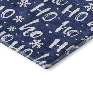 Dalyn Merry and Bright MY22 Navy Machine Washable Area Rug Corner Image