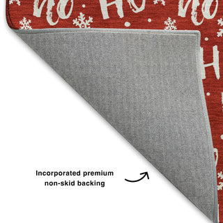 Dalyn Merry and Bright MY22 Red Machine Washable Area Rug Backing Image
