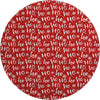 Dalyn Merry and Bright MY22 Red Machine Washable Area Rug Round Main Image