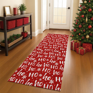 Dalyn Merry and Bright MY22 Red Machine Washable Area Rug Runner Lifestyle Image Feature