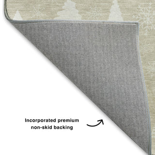 Dalyn Merry and Bright MY23 Beige Machine Washable Area Rug Backing Image