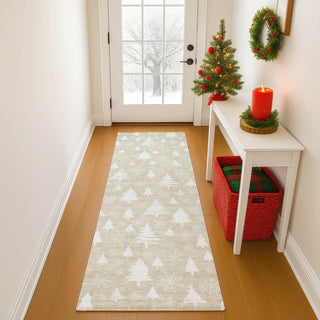 Dalyn Merry and Bright MY23 Beige Machine Washable Area Rug Runner Lifestyle Image Feature
