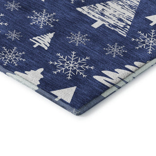 Dalyn Merry and Bright MY23 Navy Machine Washable Area Rug Corner Image