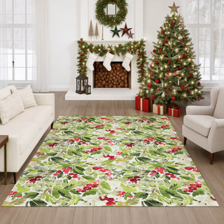 Dalyn Merry and Bright MY24 Aloe Machine Washable Area Rug Lifestyle Image Feature