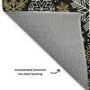 Dalyn Merry and Bright MY25 Black Machine Washable Area Rug Backing Image