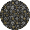 Dalyn Merry and Bright MY25 Black Machine Washable Area Rug Round Main Image
