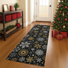 Dalyn Merry and Bright MY25 Black Machine Washable Area Rug Runner Lifestyle Image Feature