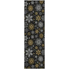 Dalyn Merry and Bright MY25 Black Machine Washable Area Rug Runner Main Image