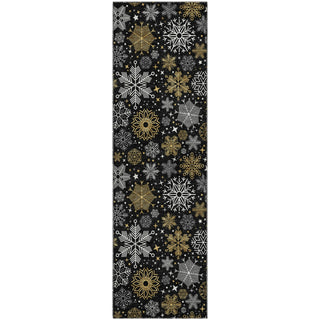 Dalyn Merry and Bright MY25 Black Machine Washable Area Rug Runner Main Image