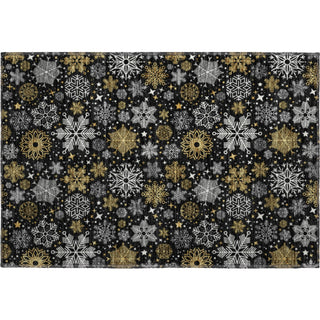Dalyn Merry and Bright MY25 Black Machine Washable Area Rug Scatter Main Image