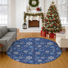Dalyn Merry and Bright MY25 Navy Machine Washable Area Rug Round Lifestyle Image Feature