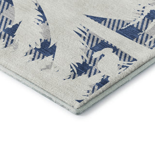 Dalyn Merry and Bright MY26 Blue Machine Washable Area Rug Corner Image