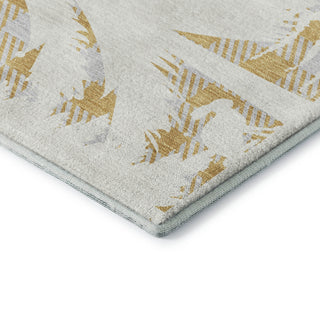 Dalyn Merry and Bright MY26 Gold Machine Washable Area Rug Corner Image