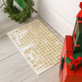 Dalyn Merry and Bright MY26 Gold Machine Washable Area Rug Scatter Lifestyle Image Feature