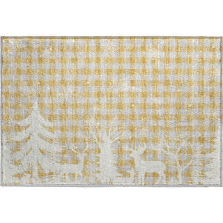 Dalyn Merry and Bright MY26 Gold Machine Washable Area Rug Scatter Main Image