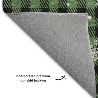 Dalyn Merry and Bright MY26 Green Machine Washable Area Rug Backing Image