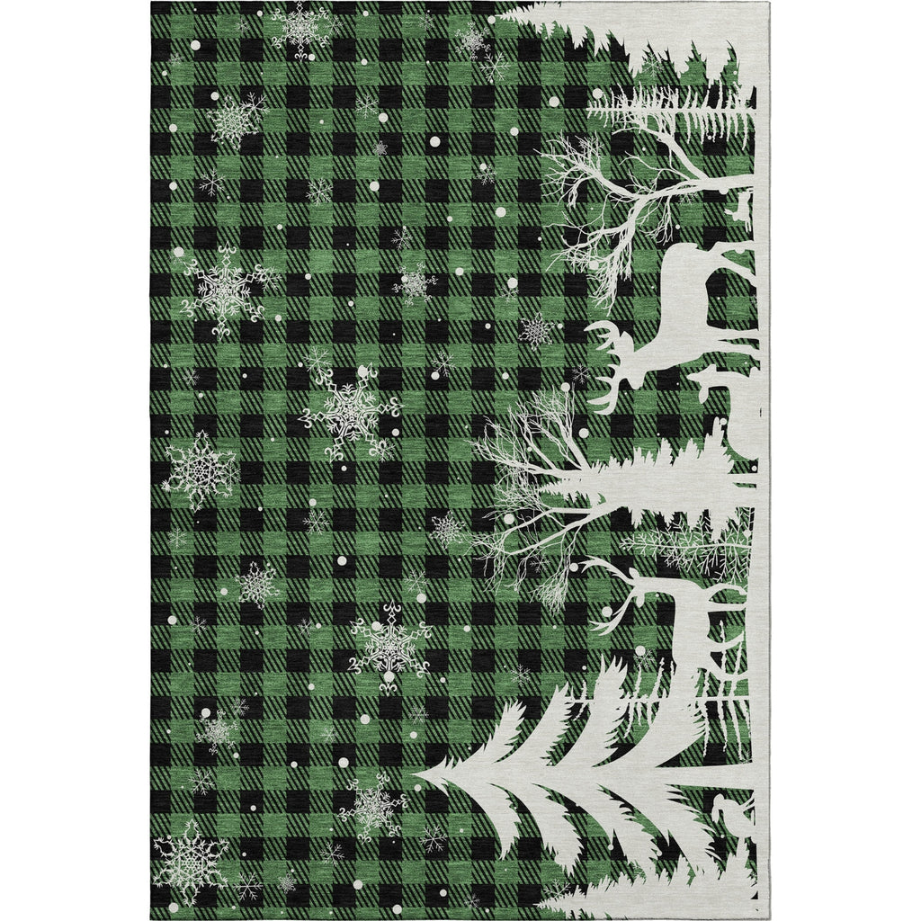 Dalyn Merry and Bright MY26 Green Machine Washable Area Rug main image