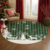 Dalyn Merry and Bright MY26 Green Machine Washable Area Rug Round Lifestyle Image Feature