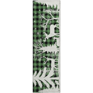 Dalyn Merry and Bright MY26 Green Machine Washable Area Rug Runner Main Image