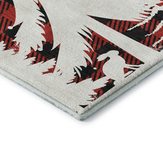 Dalyn Merry and Bright MY26 Red Machine Washable Area Rug Corner Image