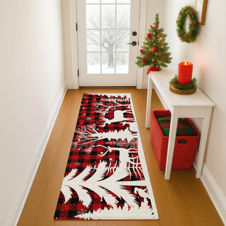 Dalyn Merry and Bright MY26 Red Machine Washable Area Rug Runner Lifestyle Image Feature
