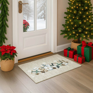 Dalyn Merry and Bright MY27 Beige Machine Washable Area Rug Scatter Lifestyle Image Feature