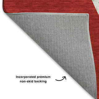 Dalyn Merry and Bright MY27 Red Machine Washable Area Rug Backing Image