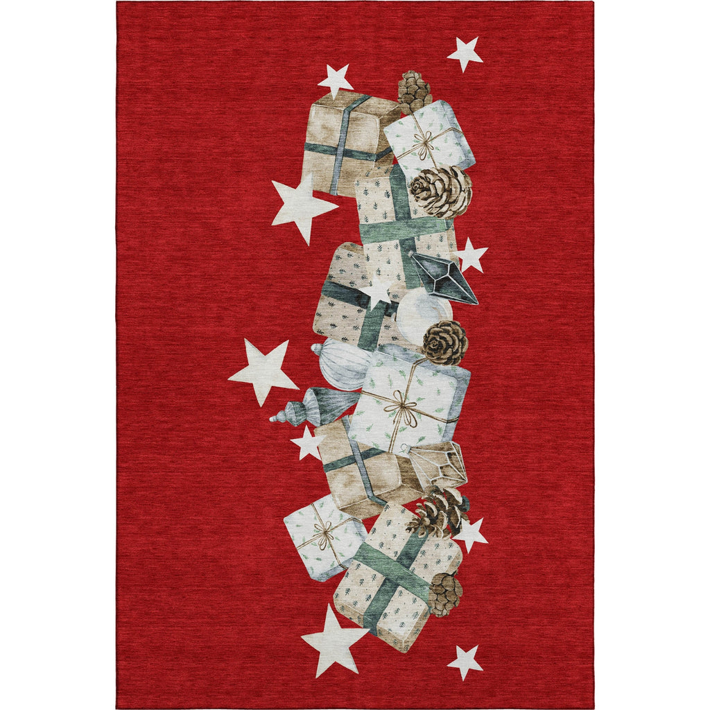 Dalyn Merry and Bright MY27 Red Machine Washable Area Rug main image