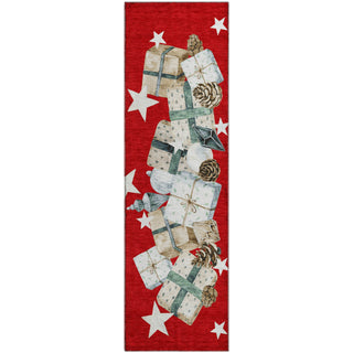 Dalyn Merry and Bright MY27 Red Machine Washable Area Rug Runner Main Image