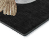 Dalyn Merry and Bright MY28 Black Machine Washable Area Rug Corner Image