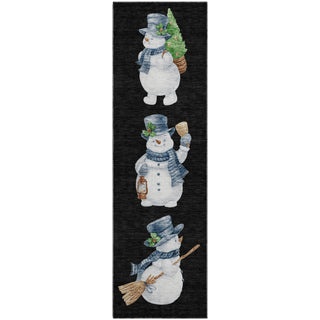 Dalyn Merry and Bright MY28 Black Machine Washable Area Rug Runner Main Image