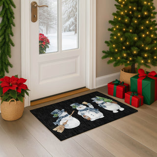 Dalyn Merry and Bright MY28 Black Machine Washable Area Rug Scatter Lifestyle Image Feature