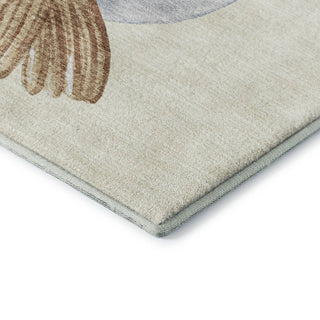 Dalyn Merry and Bright MY28 Ivory Machine Washable Area Rug Corner Image